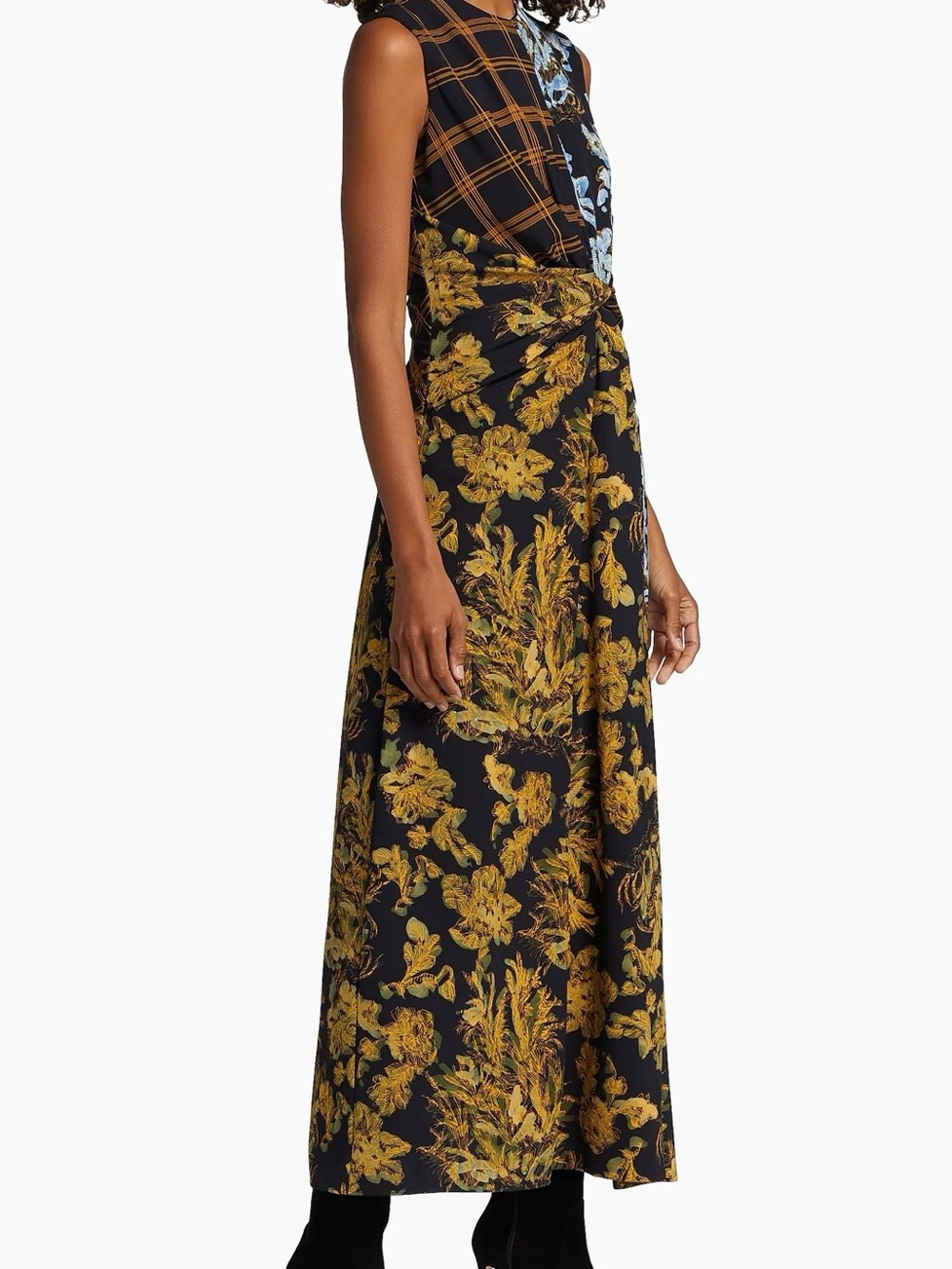 Lafayette 148 New York Mixed-Media Twist-Front Dress size 14 Luxury - Picture 8 of 14